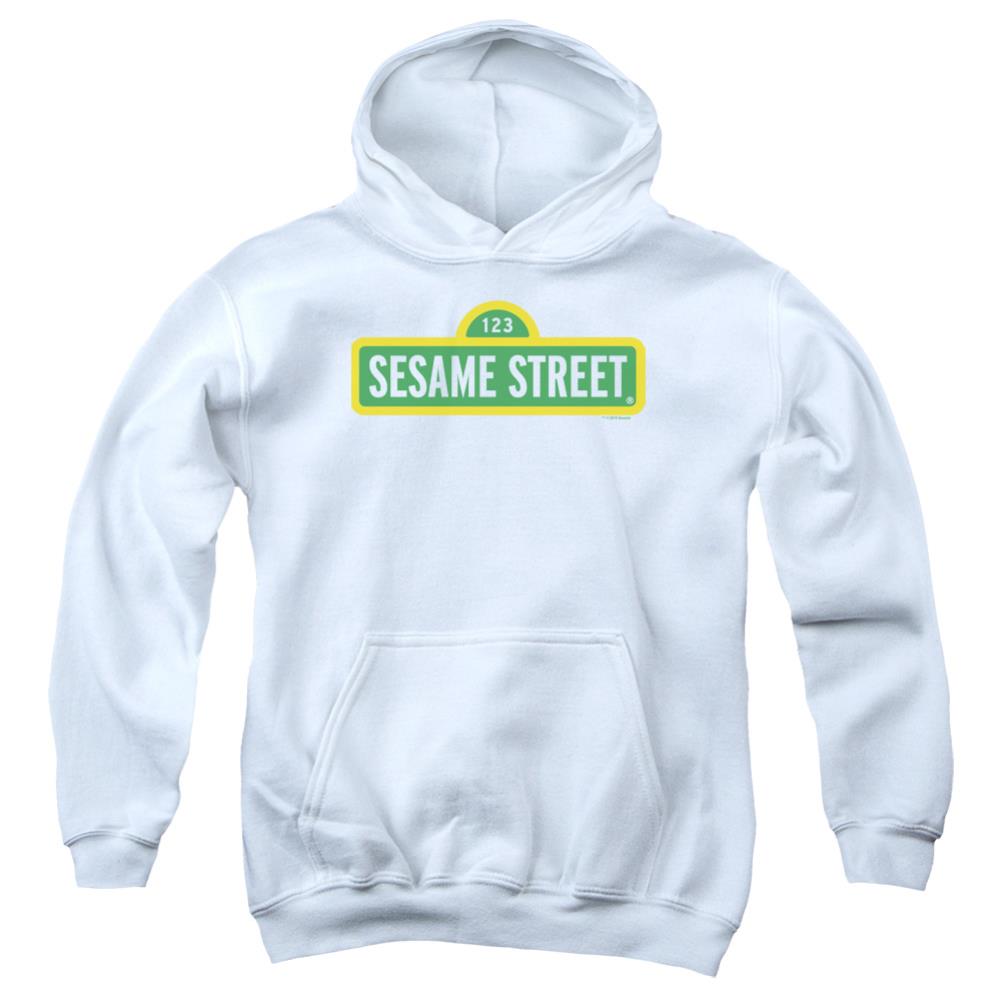 Sesame Street Logo Youth Cotton Poly Pull-Over Hoodie