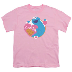 Sesame Street Love Cookies Youth 18/1 100% Cotton Short-Sleeve T-Shirt