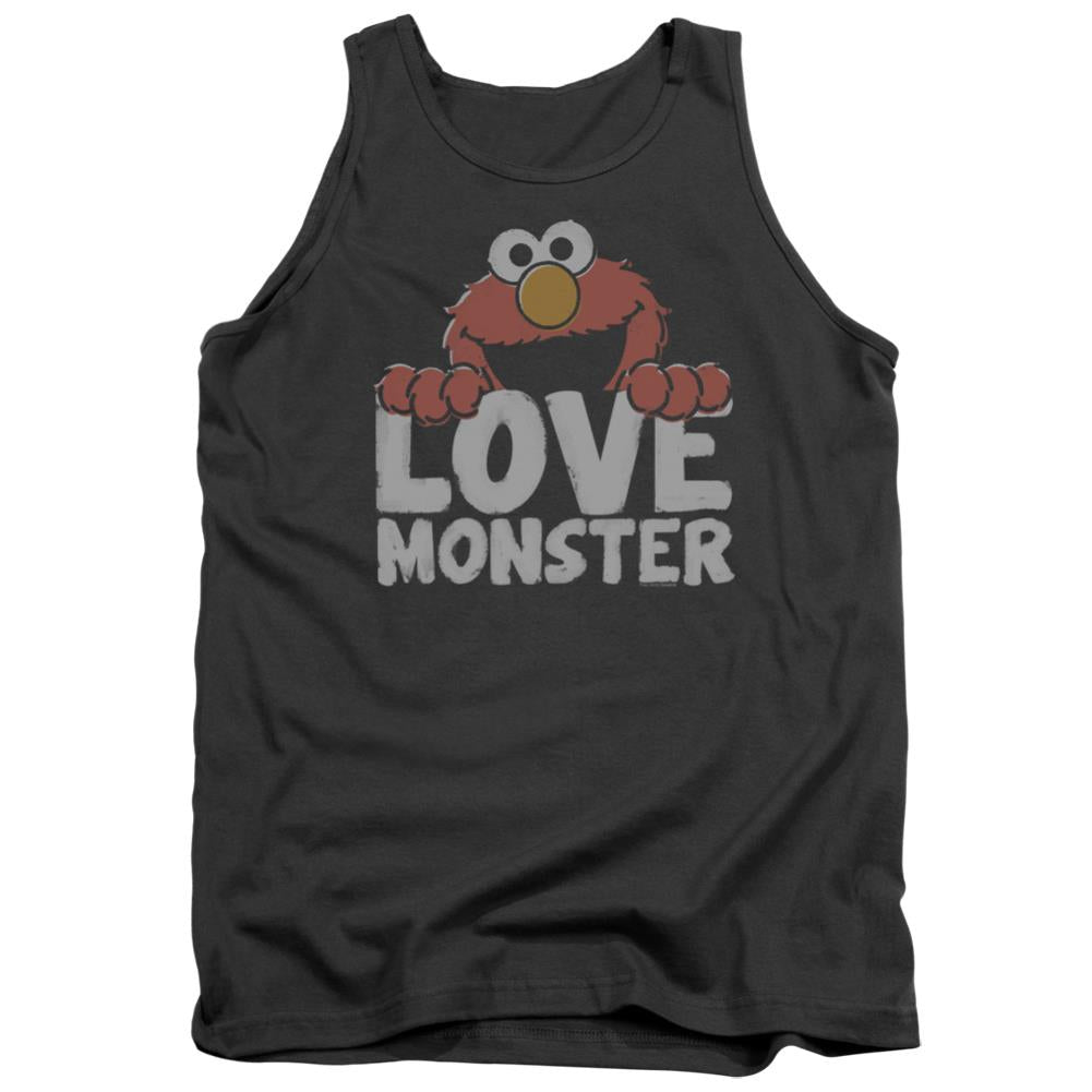 Sesame Street Love Monster Men's 18/1 Cotton Tank Top