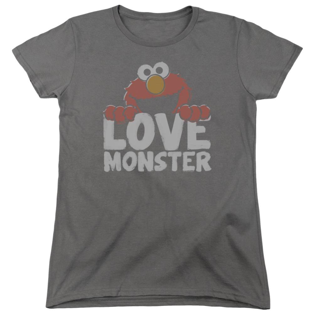 Sesame Street Love Monster Women's 18/1 Cotton Short-Sleeve T-Shirt