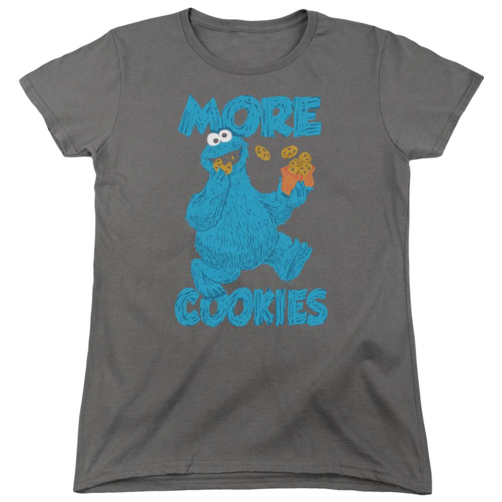 Sesame Street More Cookies Women's 18/1 Cotton Short-Sleeve T-Shirt