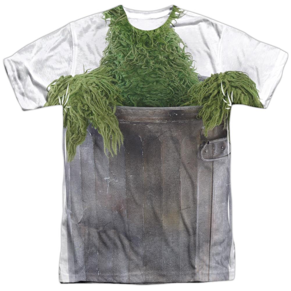 Sesame Street Oscar Costume Men's Regular Fit Polyester Short-Sleeve T-Shirt