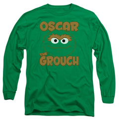 Sesame Street Oscar Sandwich Men's 18/1 Cotton Long-Sleeve T-Shirt