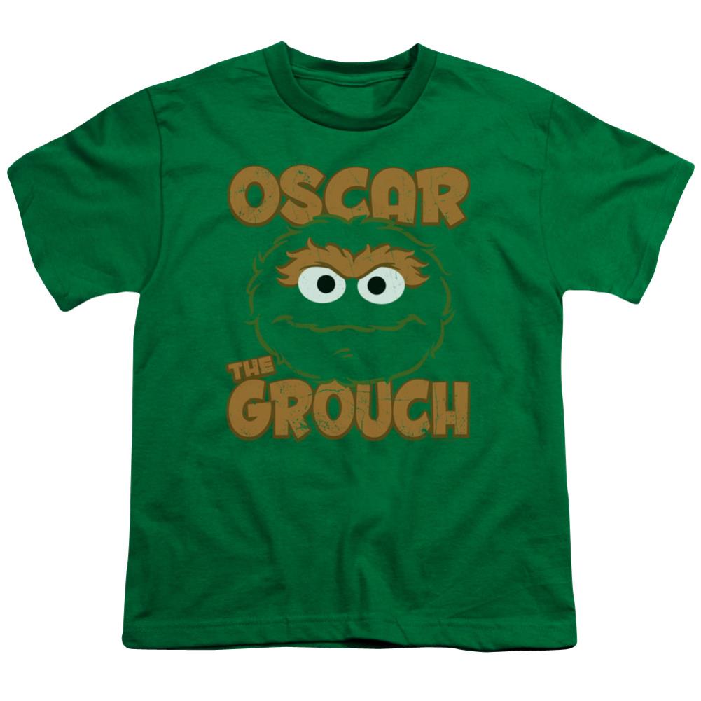 Sesame Street Oscar Sandwich Youth 18/1 100% Cotton Short-Sleeve T-Shirt