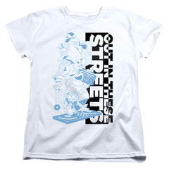 Sesame Street Out In These Streets Women's 18/1 Cotton Short-Sleeve T-Shirt