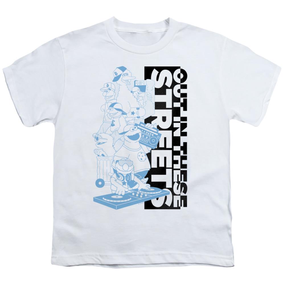 Sesame Street Out In These Streets Youth 18/1 100% Cotton Short-Sleeve T-Shirt