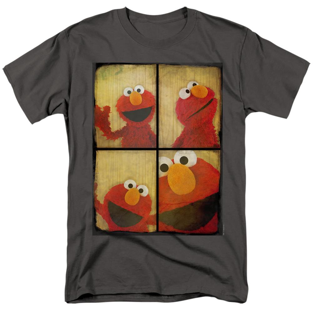 Sesame Street Photo Booth Elmo Men's 18/1 Cotton Short-Sleeve T-Shirt
