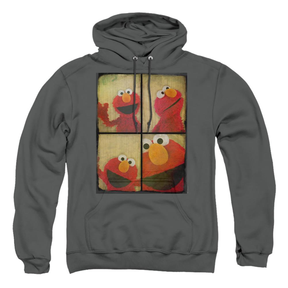 Sesame Street Photo Booth Elmo Men's Pull-Over 75 25 Poly Hoodie