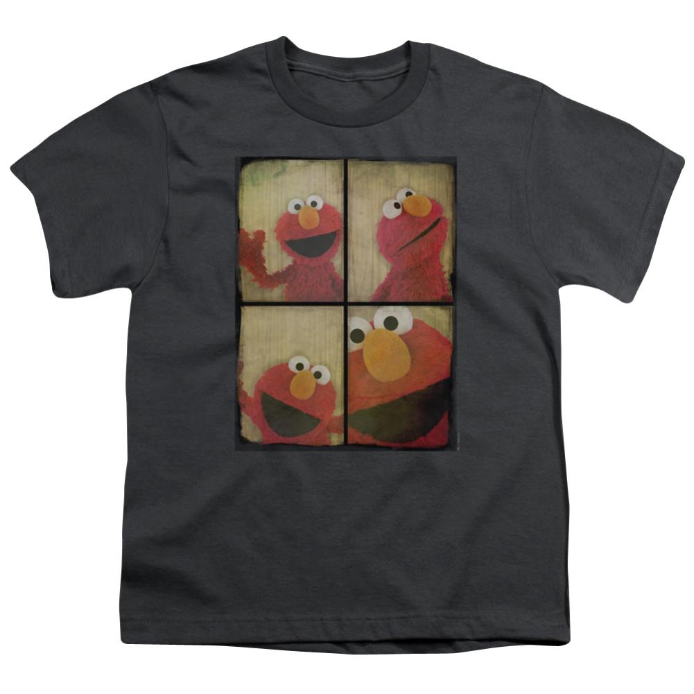 Sesame Street Photo Booth Elmo Youth 18/1 100% Cotton Short-Sleeve T-Shirt