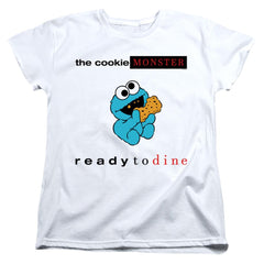 Sesame Street Ready To Dine Women's 18/1 Cotton Short-Sleeve T-Shirt