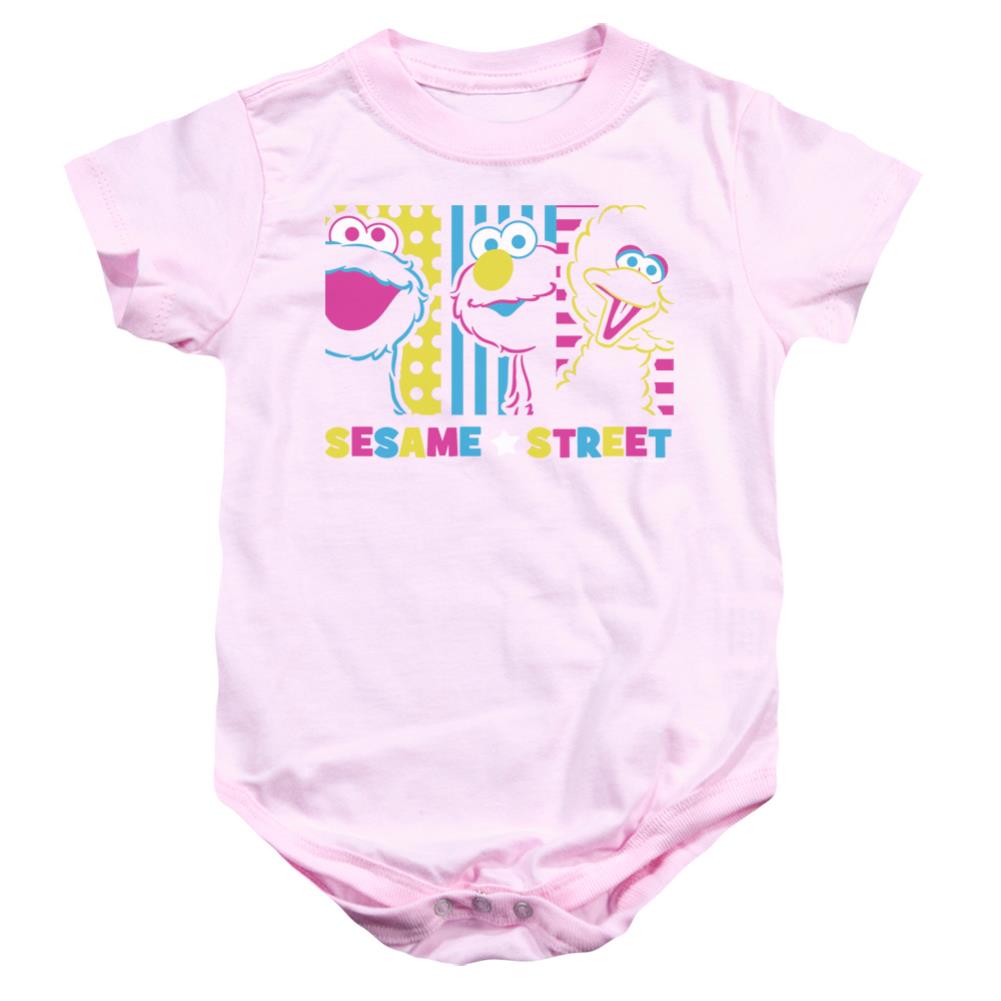 Sesame Street See Em Why Infant's Cotton SS Snapsuit