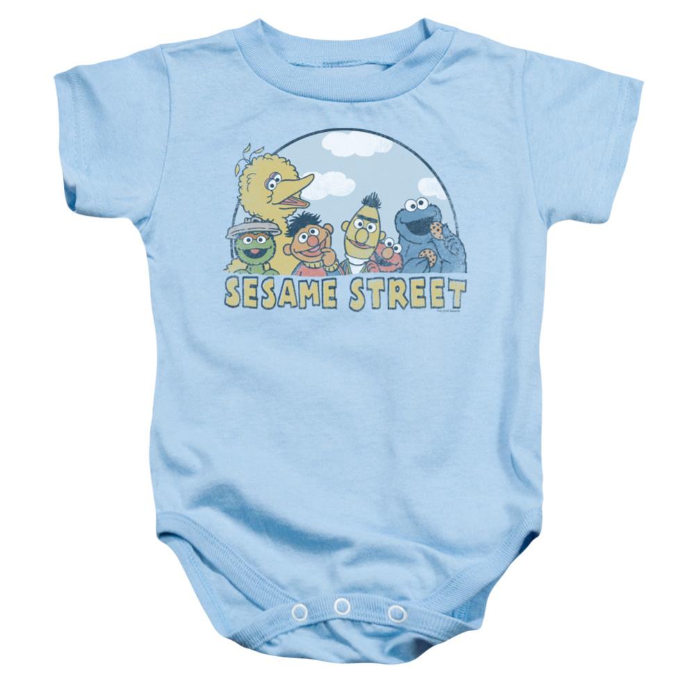 Sesame Street Sesame Group Infant's Cotton SS Snapsuit
