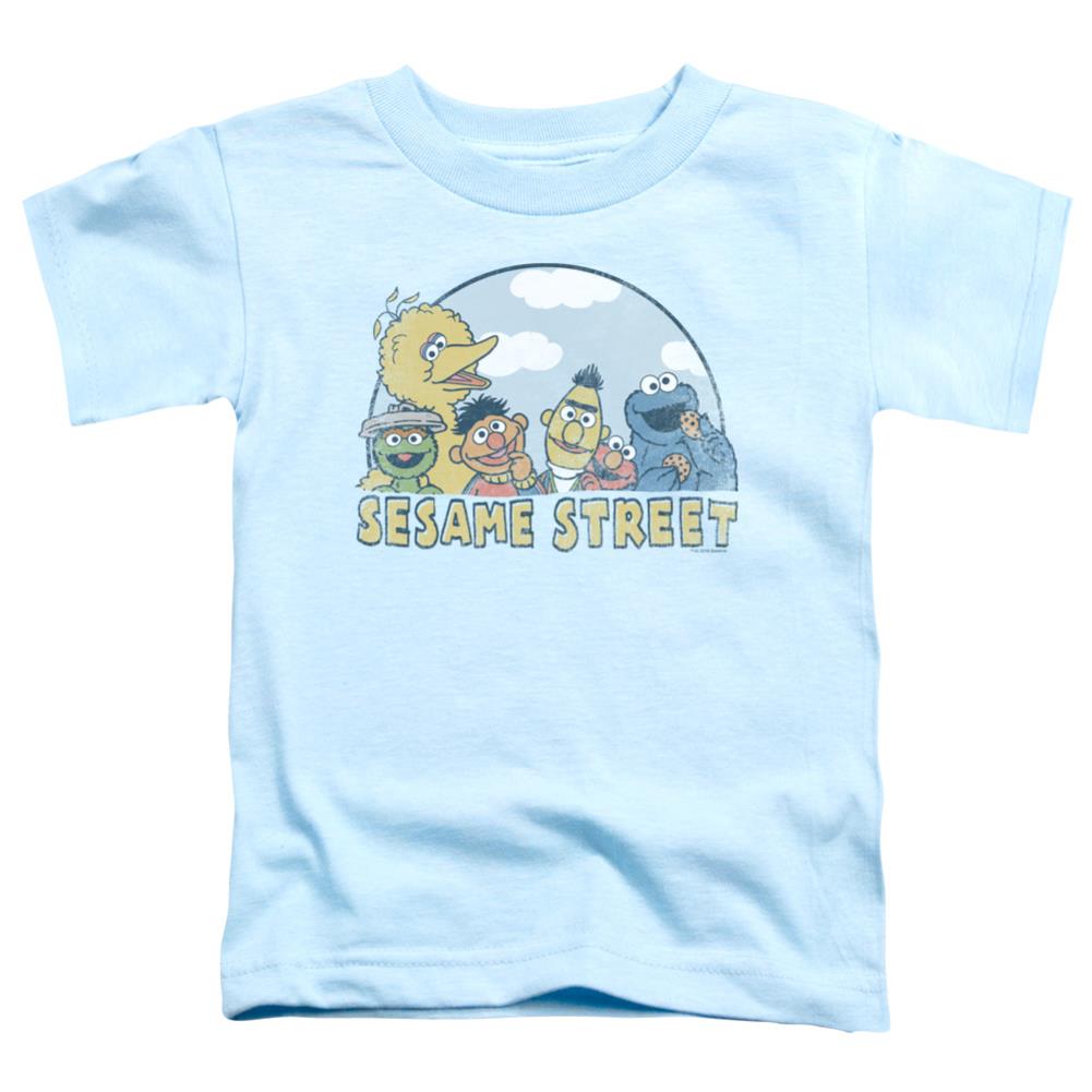 Sesame Street Sesame Group Toddler 18/1 Cotton Short-Sleeve T-Shirt