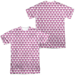 Sesame Street Simple Abby Pattern (Front/Back Print) Men's Regular Fit Polyester Short-Sleeve T-Shirt
