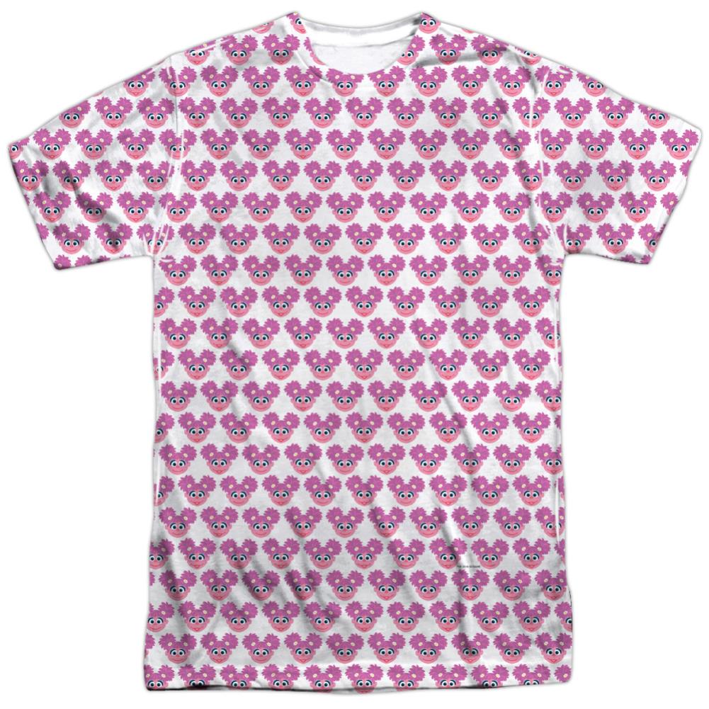 Sesame Street Simple Abby Pattern Men's Regular Fit Polyester Short-Sleeve T-Shirt