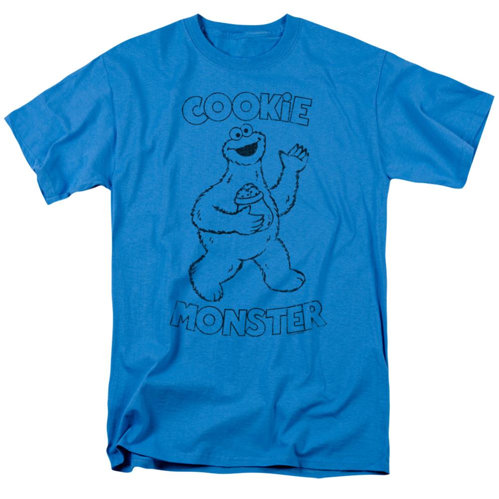 Sesame Street Simple Cookie Men's 18/1 Cotton Short-Sleeve T-Shirt