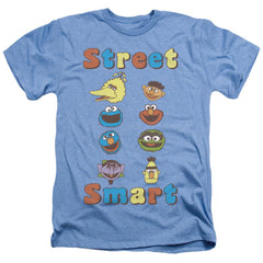 Sesame Street Street Smart Men's 30/1 Heather 60 40 Poly Short-Sleeve T-Shirt