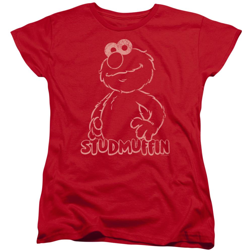 Sesame Street Studmuffin Women's 18/1 Cotton Short-Sleeve T-Shirt