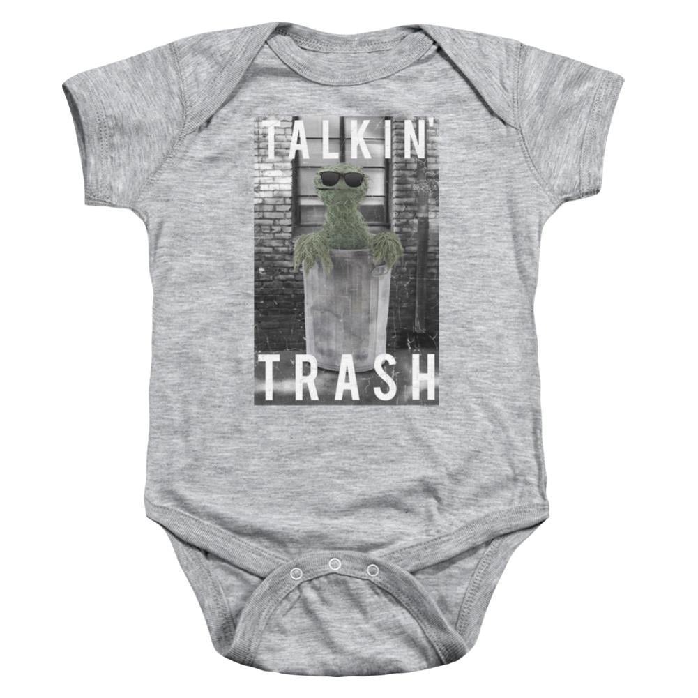 Sesame Street Talkin Trash Infant's Cotton SS Snapsuit