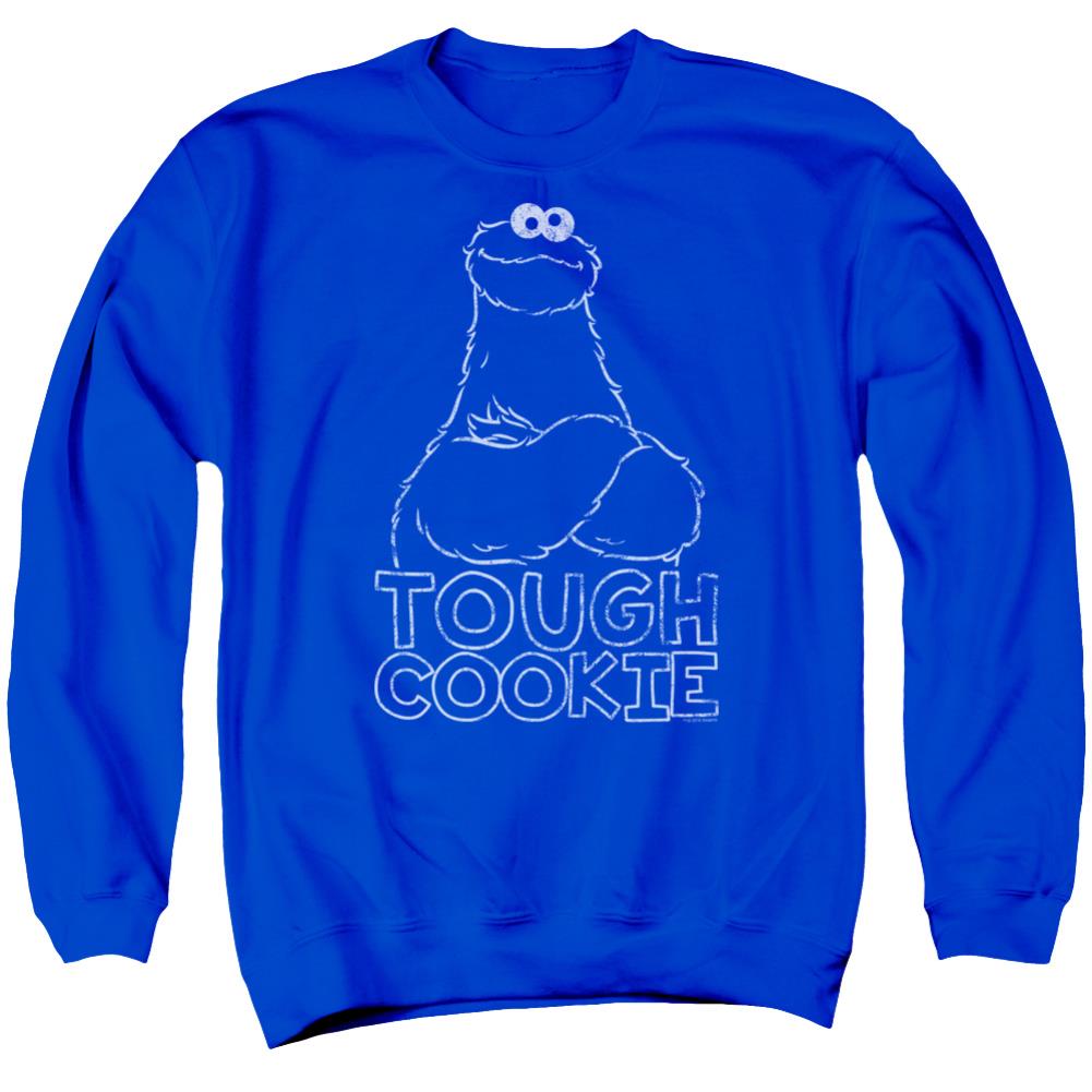 Sesame Street Touch Cookie Men's Crewneck 50 50 Poly Long-Sleeve T-Shirt