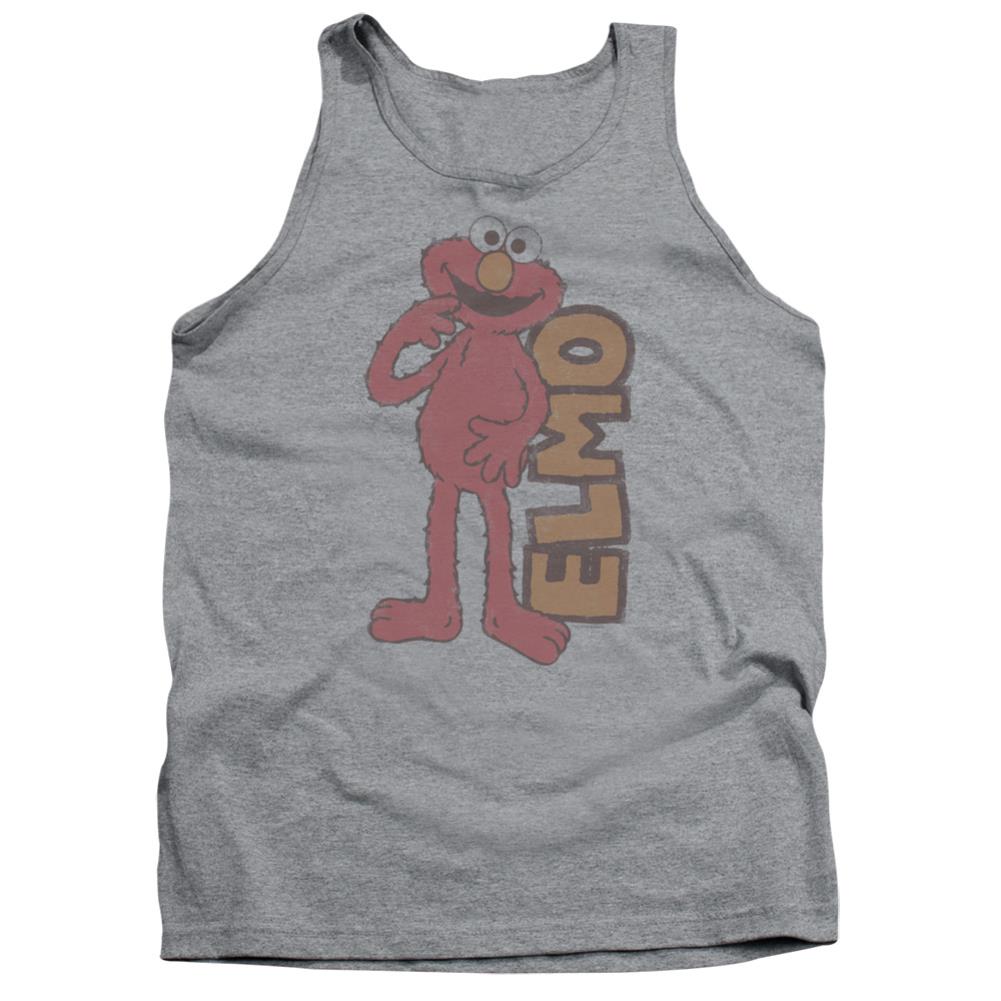 Sesame Street Vintage Elmo Men's 18/1 Cotton Tank Top