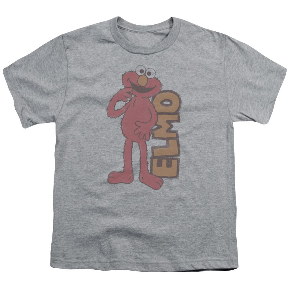 Sesame Street Vintage Elmo Youth 18/1 100% Cotton Short-Sleeve T-Shirt