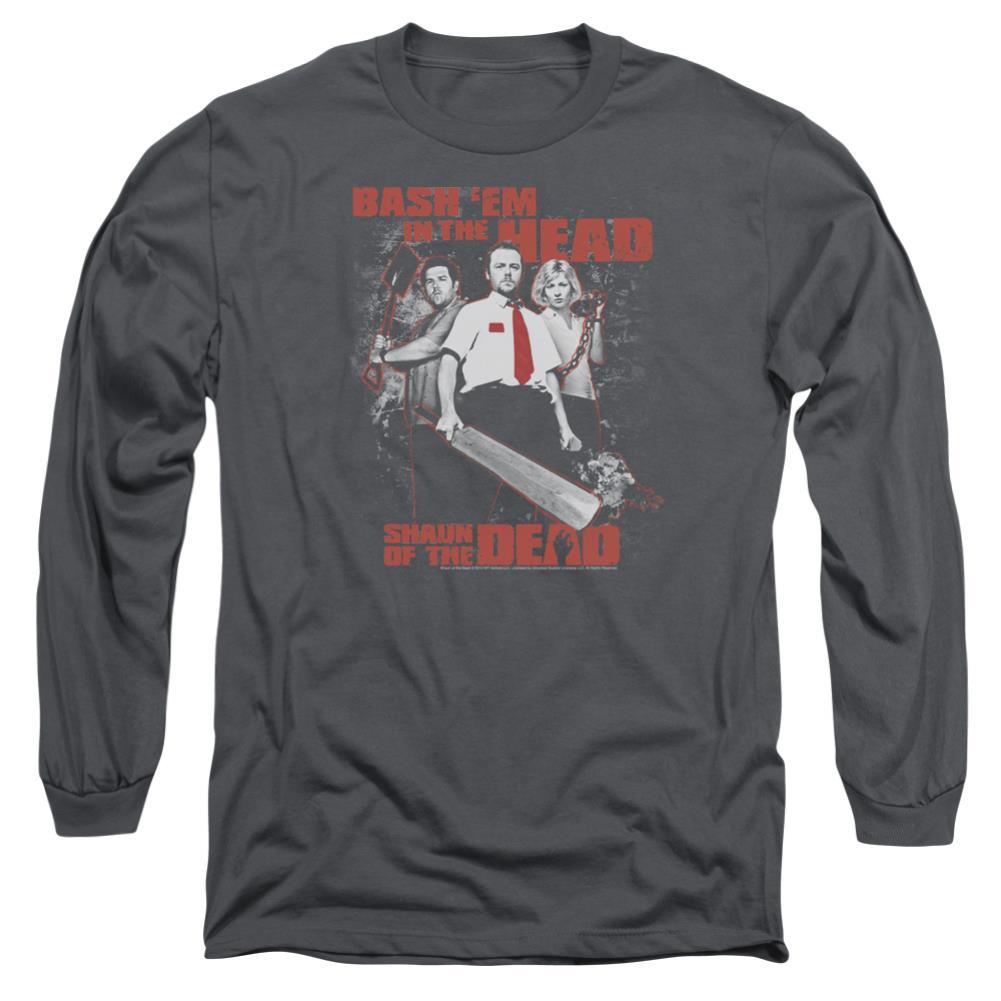 Shaun Of The Dead Bash Em Men's 18/1 Cotton Long-Sleeve T-Shirt