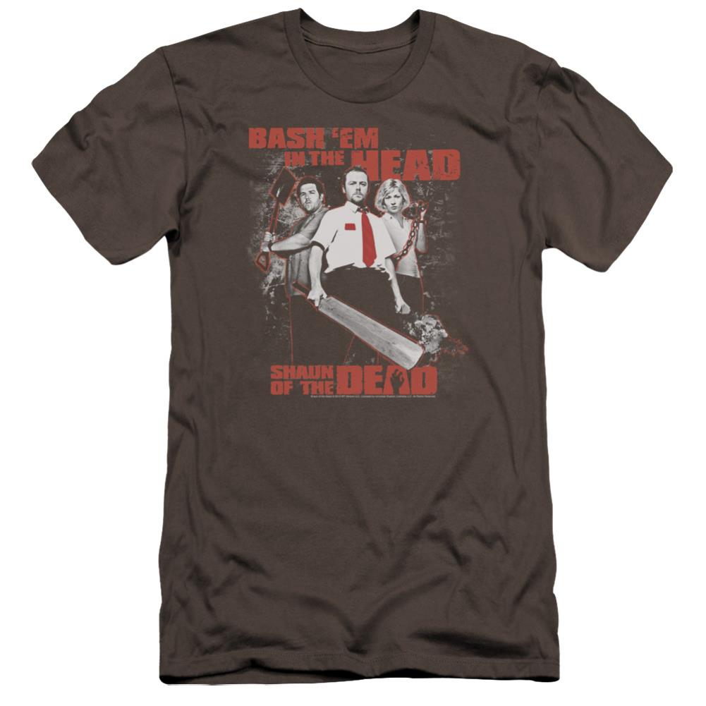 Shaun Of The Dead Bash Em Men's Ultra-Soft 30/1 Cotton Slim Short-Sleeve T-Shirt