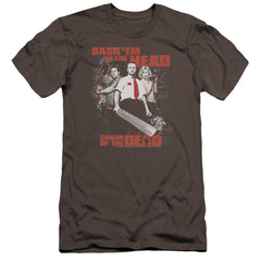 Shaun Of The Dead Bash Em Men's Ultra-Soft 30/1 Cotton Slim Short-Sleeve T-Shirt