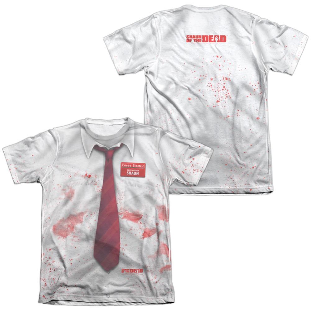 Shaun Of The Dead Bloody Shirt Men's Regular Fit Poly Cotton Short-Sleeve T-Shirt