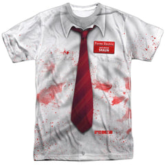 Shaun Of The Dead Bloody Shirt Men's Regular Fit Polyester Short-Sleeve T-Shirt