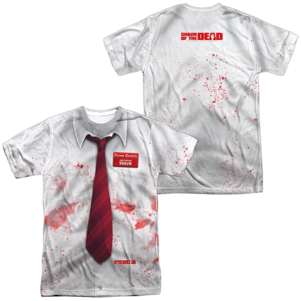 Shaun Of The Dead Bloody Shirt Men's Regular Fit Polyester Short-Sleeve T-Shirt