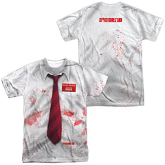 Shaun Of The Dead Bloody Shirt Men's Regular Fit Polyester Short-Sleeve T-Shirt