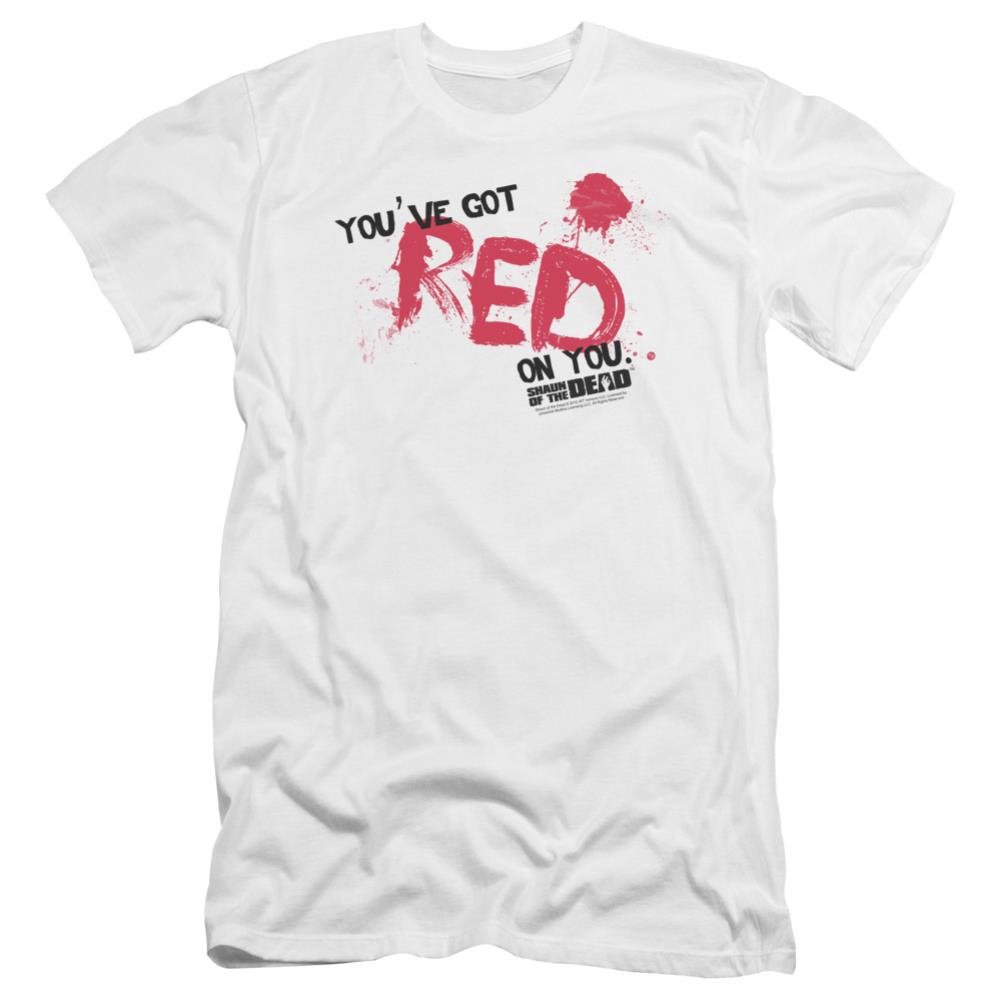 Shaun Of The Dead Red On You Men's Ultra-Soft 30/1 Cotton Slim Short-Sleeve T-Shirt