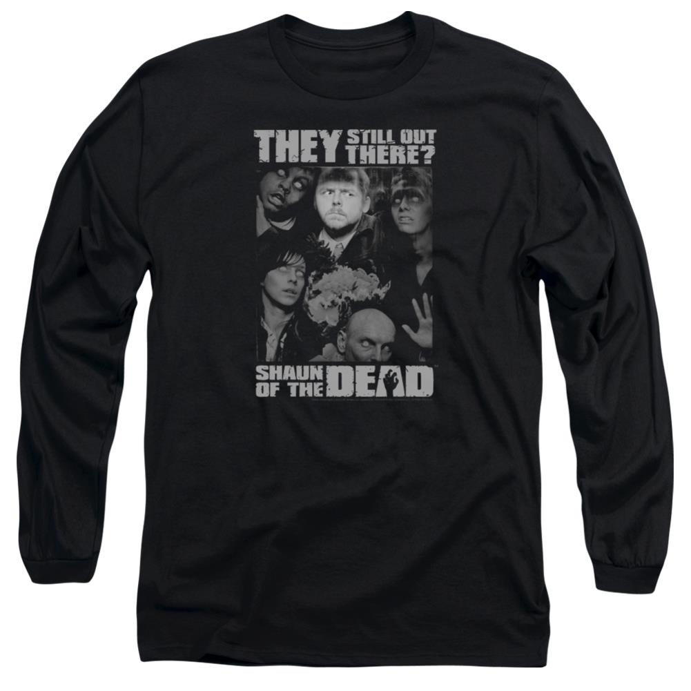Shaun Of The Dead Still Out There Men's 18/1 Cotton Long-Sleeve T-Shirt