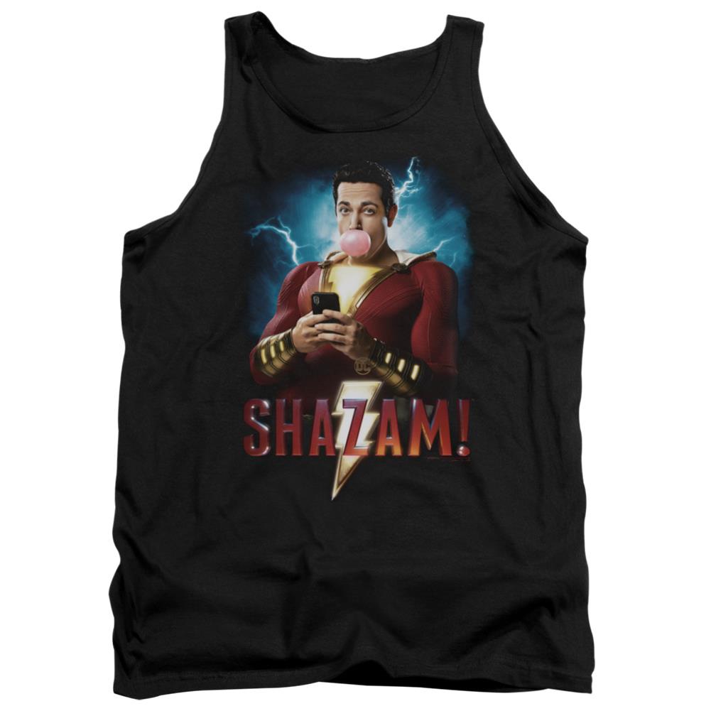 Shazam Movie Blowing Up Men's 18/1 Cotton Tank Top