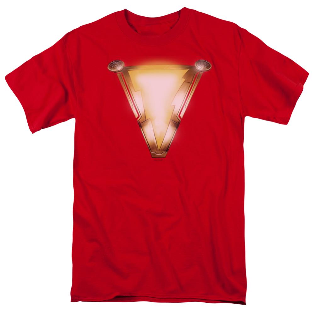 Shazam Movie Bolt Men's 18/1 Cotton SS T