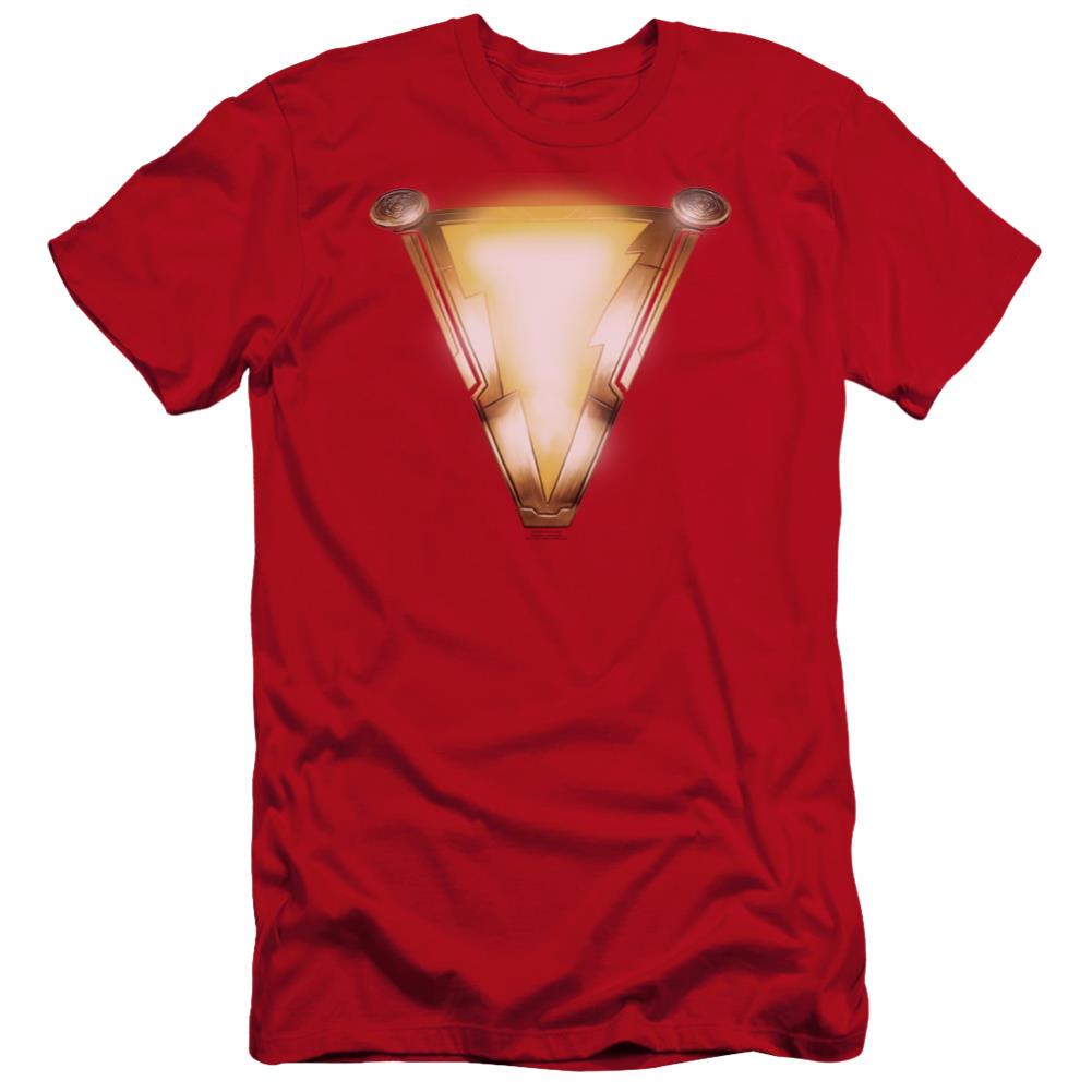 Shazam Movie Bolt Men's Ultra-Soft 30/1 Cotton Slim SS T