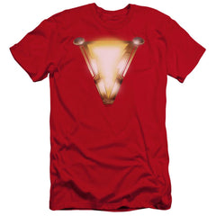 Shazam Movie Bolt Men's Ultra-Soft 30/1 Cotton Slim SS T