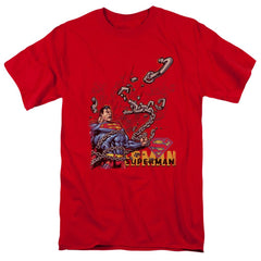 Shazam Movie Breaking Chains Men's 18/1 Cotton SS T
