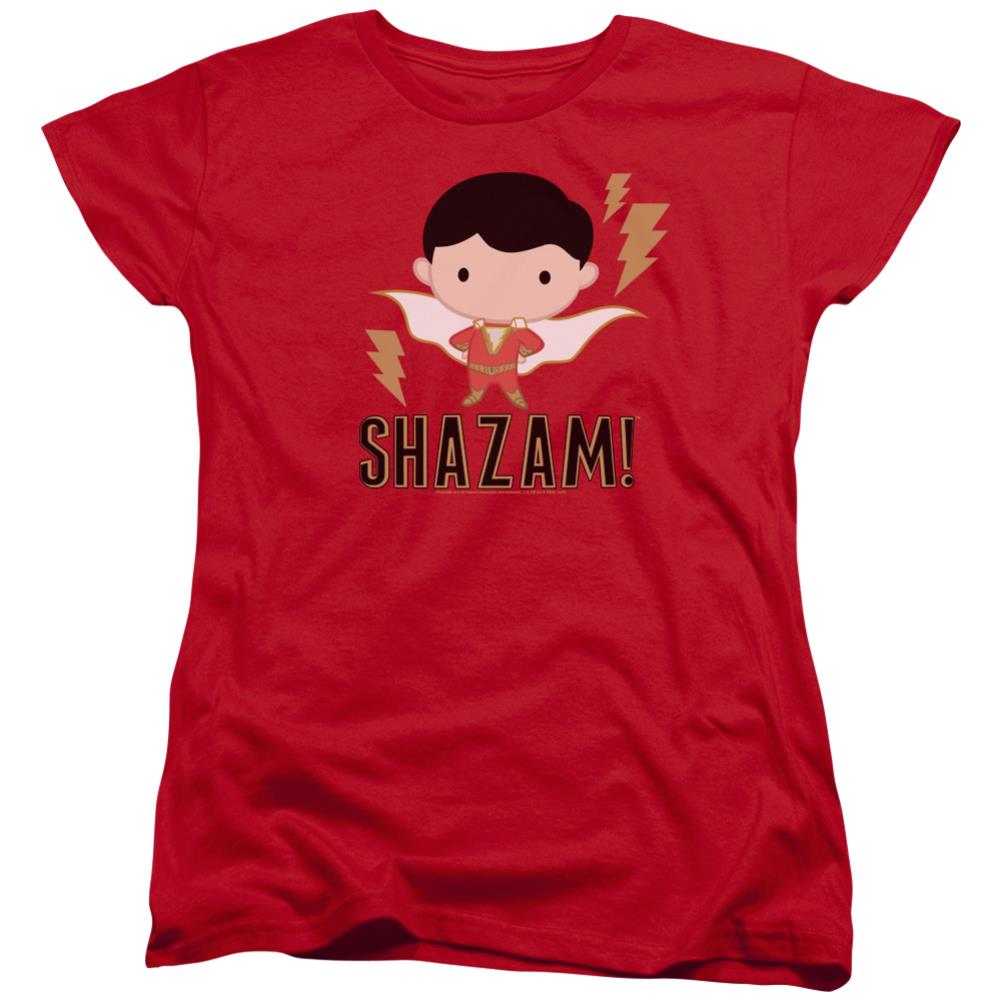 Shazam Movie Shazam Chibi Women's 18/1 Cotton SS T