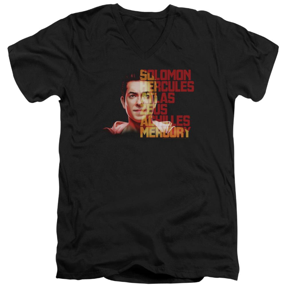 Shazam Movie Shazam Hope Men's 30/1 Cotton Slim V-Neck T