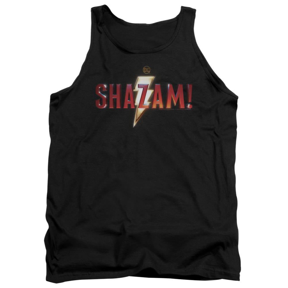 Shazam Movie Shazam Logo Men's 18/1 Cotton Tank Top