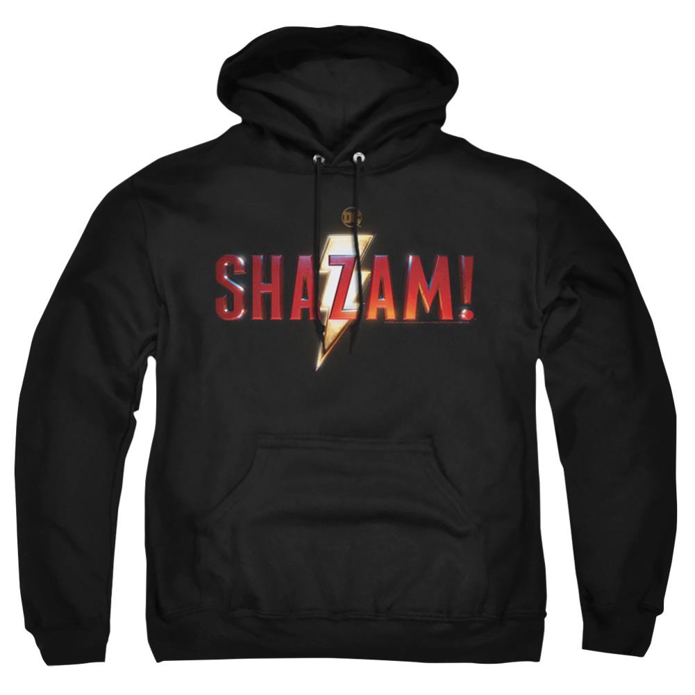 Shazam Movie Shazam Logo Men's Pull-Over 75 25 Poly Hoodie