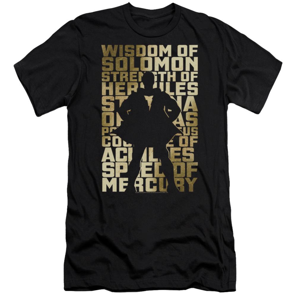 Shazam Movie Sihouette Men's Ultra-Soft 30/1 Cotton Slim SS T