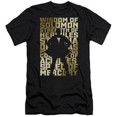Shazam Movie Sihouette Men's Ultra-Soft 30/1 Cotton Slim SS T
