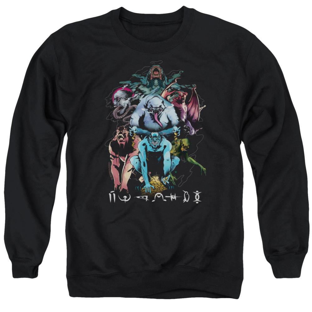 Shazam Movie Sins Men's Crewneck 50 50 Poly LS T