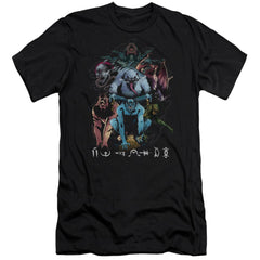 Shazam Movie Sins Men's Ultra-Soft 30/1 Cotton Slim SS T
