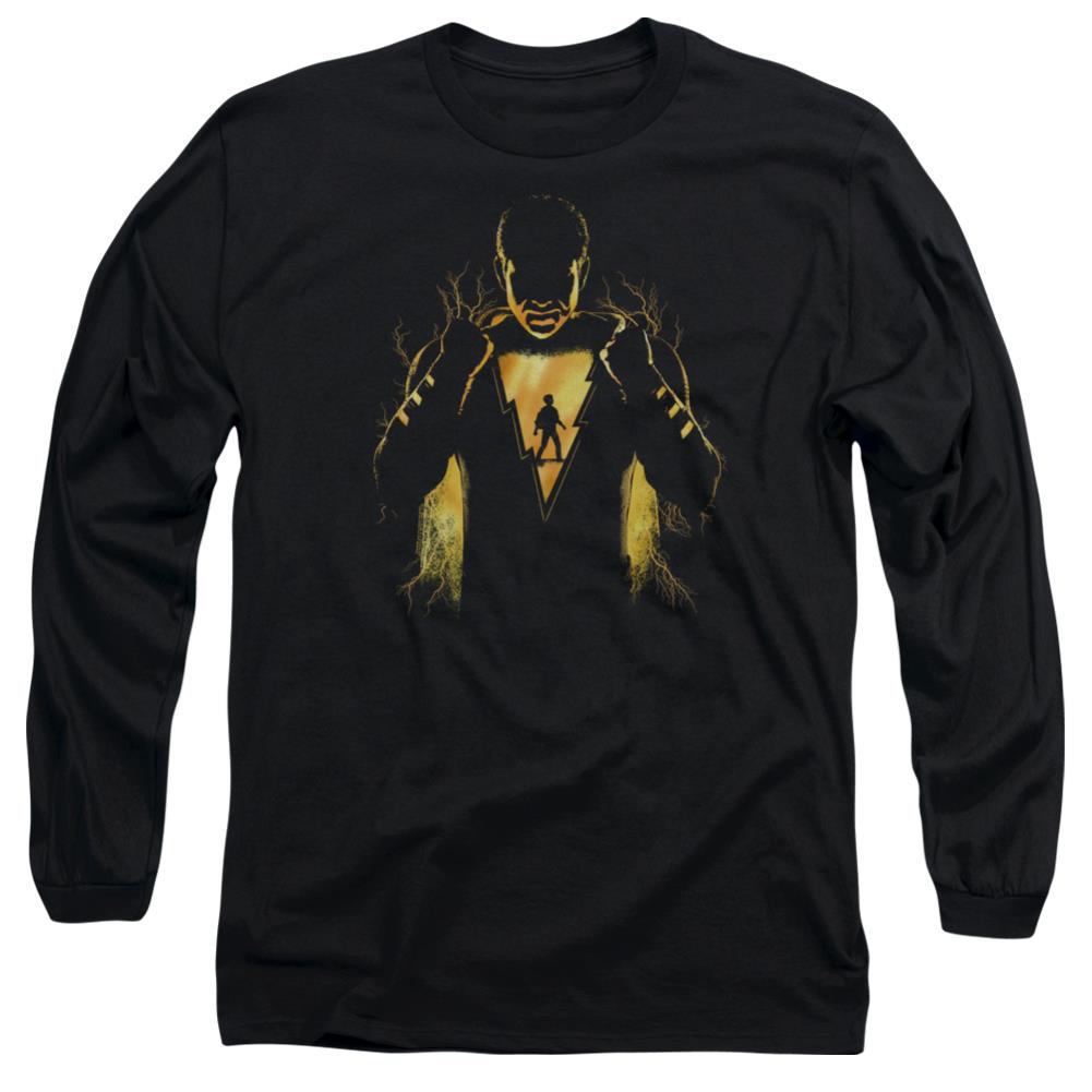 Shazam Movie Whats Inside Men's 18/1 Cotton LS T
