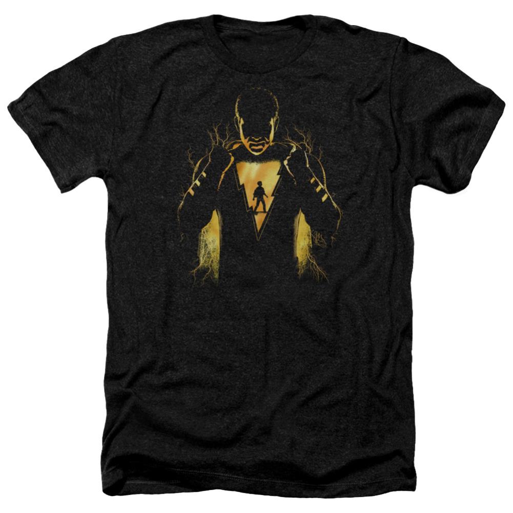 Shazam Movie Whats Inside Men's 30/1 Heather 60 40 Poly SS T